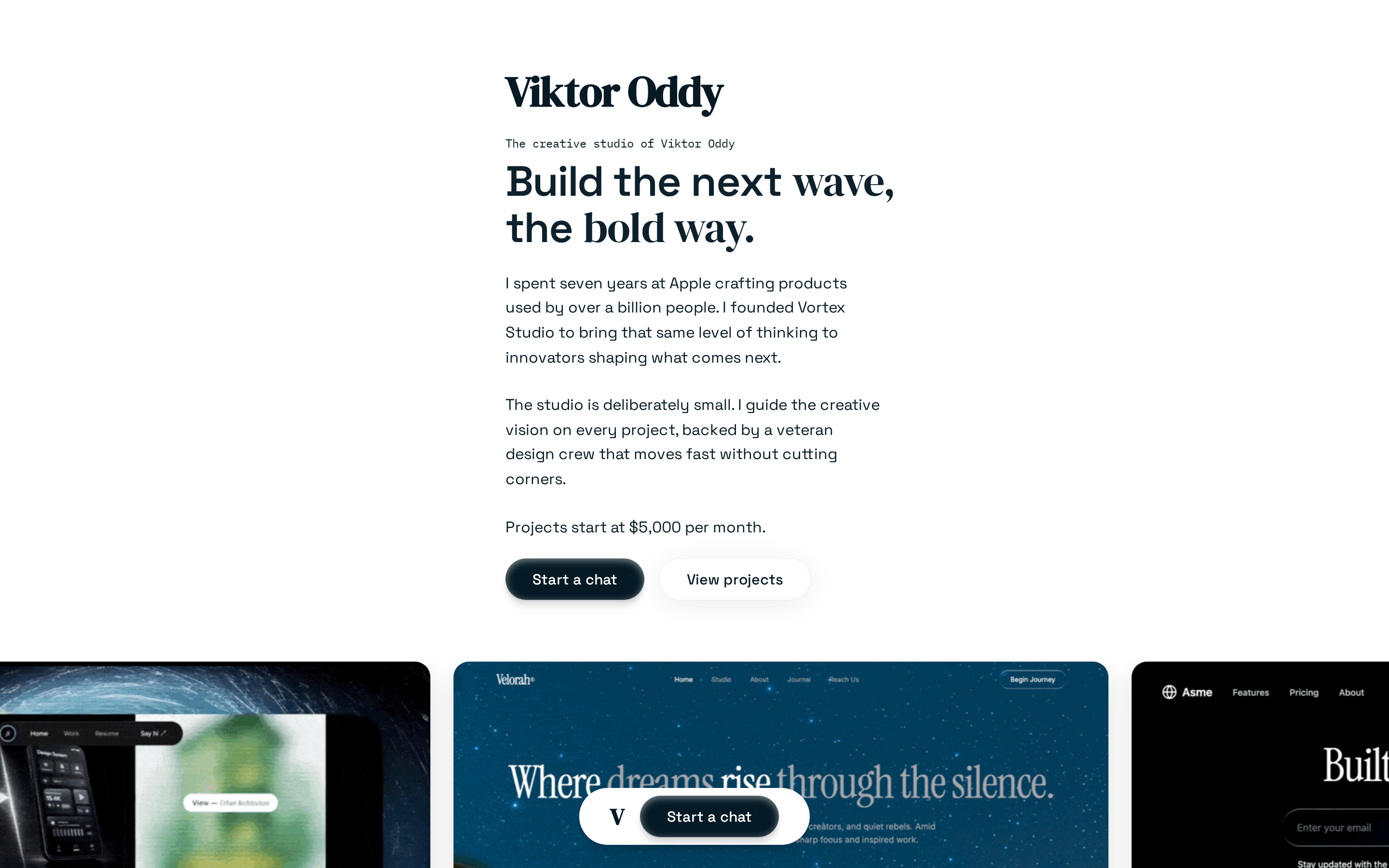 AI Designer Portfolio — Viktor Oddy preview