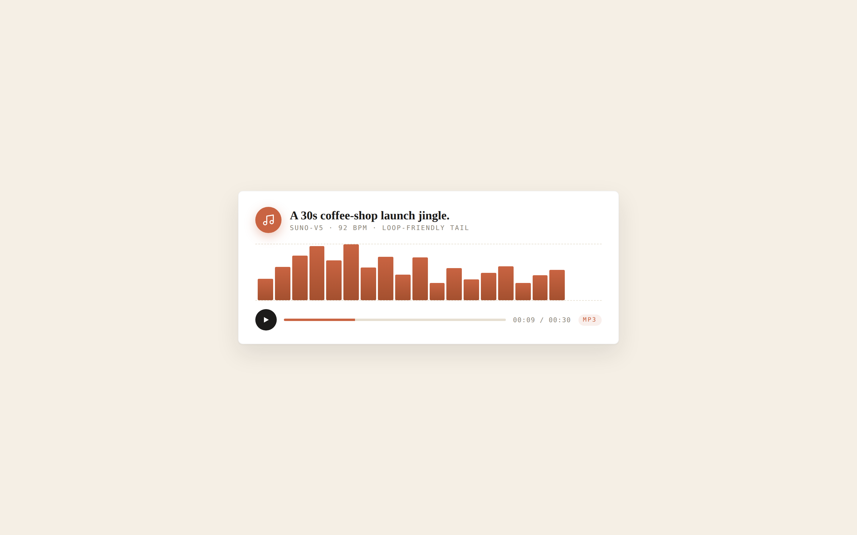 Audio Jingle preview